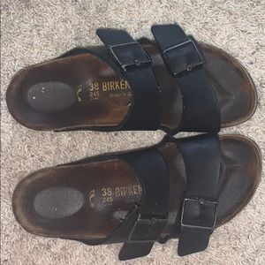 Black Birkenstock’s size 38